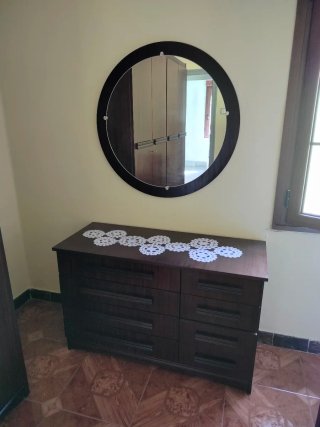 Espejo Redondo Madera y Cristal Vintage