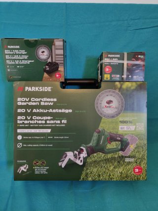 Potatore Parkside 20V + Batteria + CARICA