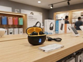 Auriculares Inalámbricos Bluetooth Negro/Amarillo