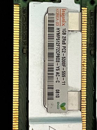 2x Hynix 1GB DDR3 PC2-5300F RAM