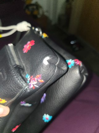 Bolso Desigual Negro Flores Multicolor
