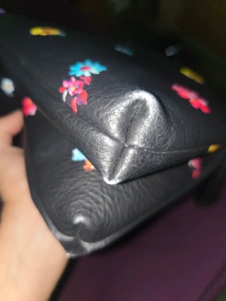 Bolso Desigual Negro Flores Multicolor