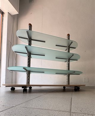 Góndola Expositora comercial 3 baldas de Cristal