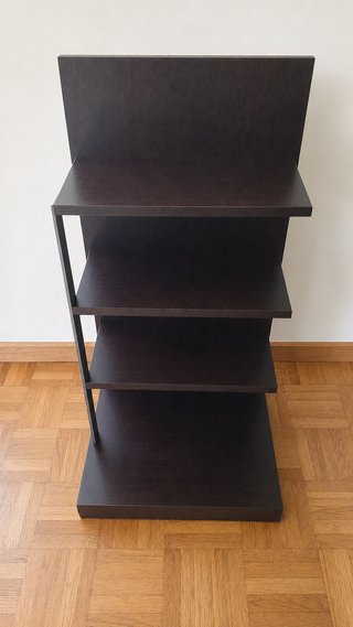 Cabecero wengué con 2 mesitas y mueble auxiliar
