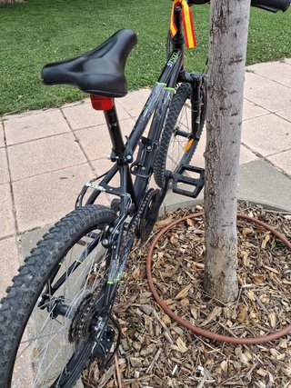 Bicicleta Rockrider MTB Negra 6-9 años