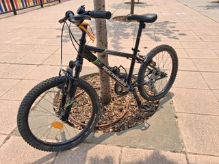 Bicicleta Rockrider MTB Negra 6-9 años