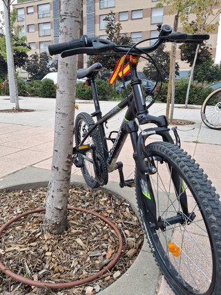 Bicicleta Rockrider MTB Negra 6-9 años