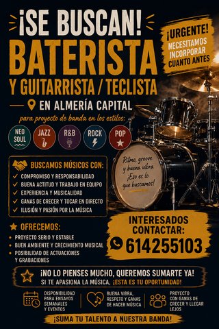 Se busca baterista