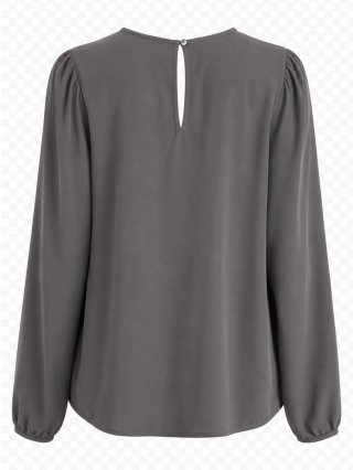 Blusa Trucco gris manga larga Talla M, impecable
