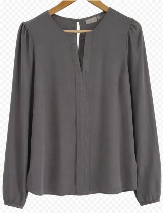 Blusa Trucco gris manga larga Talla M, impecable