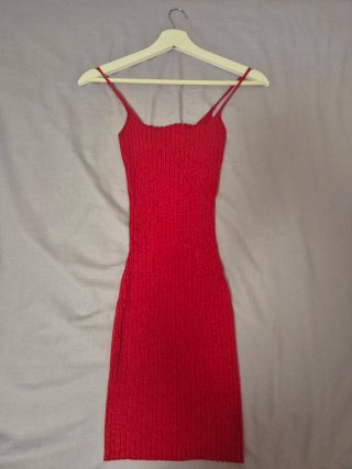 Vestido rojo de tirantes