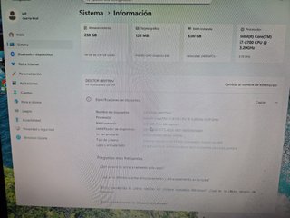 HP ProDesk 600 G4 i7 Ordenador Completo