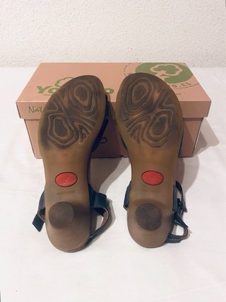 Yokono - Sandalias azules de piel talla 38