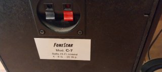 Bafles antiguos Fonestar C-7 Altavoz PS-522