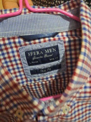 Camisa Sfera Man Cuadros Talla L