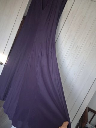 Vestido morado midi Talla 38