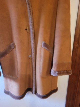 Abrigo chaquetón ante y pelo