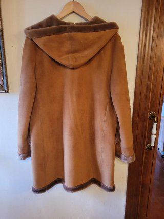 Abrigo chaquetón ante y pelo