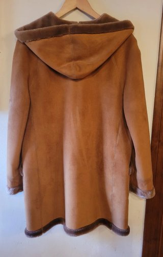 Abrigo chaquetón ante y pelo