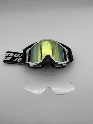 Gafas 100% Negra Blanca 18