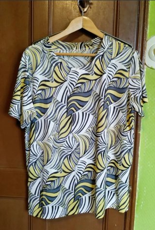 Camiseta estampada multicolor