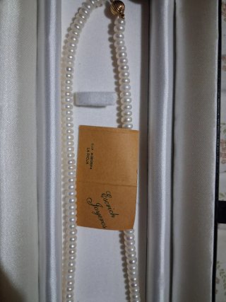 Collar Perlas Naturales y Oro 750mls