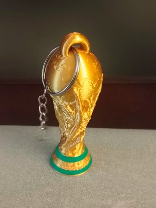Llavero Copa Mundial Oro y Verde