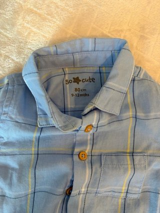 Lote 3 Camisas Bebé Niño Cuadros