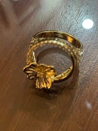 Anillo Oro Laminado 14k Flor Circonitas