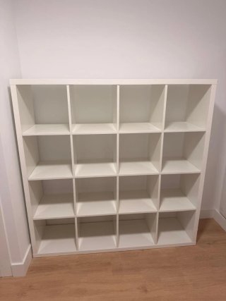 Estantería modular blanca 4x4