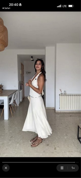Vestido midi Zara  conchas