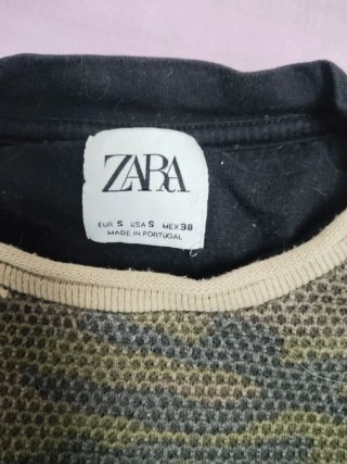 Camiseta Zara Camuflaje Talla S