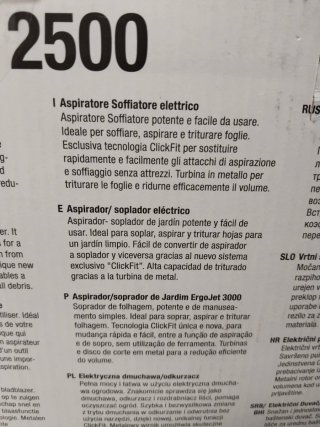 Soplador Gardena ErgoJet 2500 3 en 1