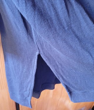 Camiseta Massimo Dutti Azul marino Manga 3/4