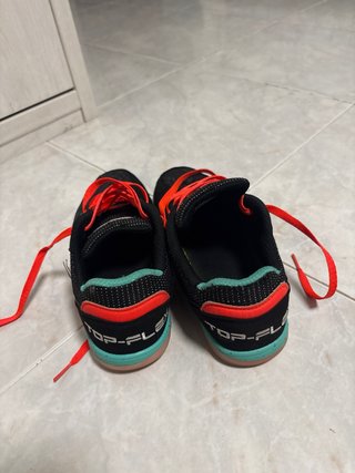 Zapatillas Joma Top Flex Indoor Negras Rojas