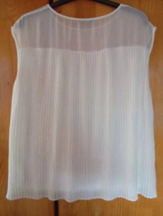 Blusa Massimo Dutti Blanca Talla XL