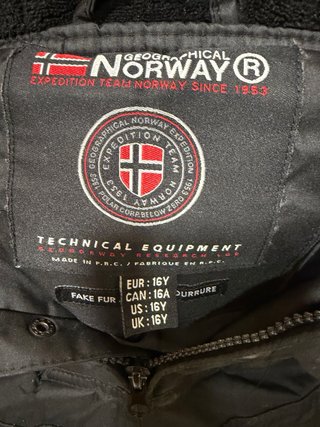 Chaqueta Geographical Norway Negra