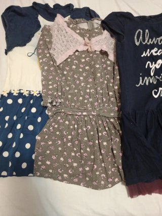 Vestito bambina con scritta crown
