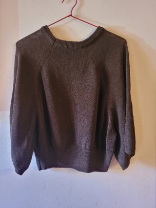 Jersey Zara juvenil punto marrón