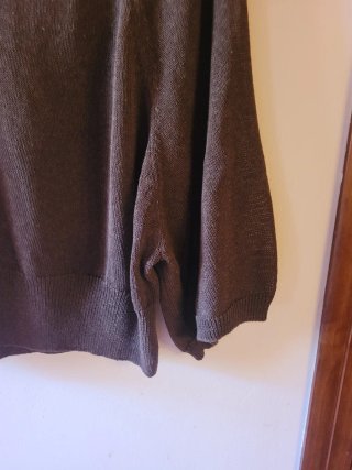 Jersey Zara juvenil punto marrón