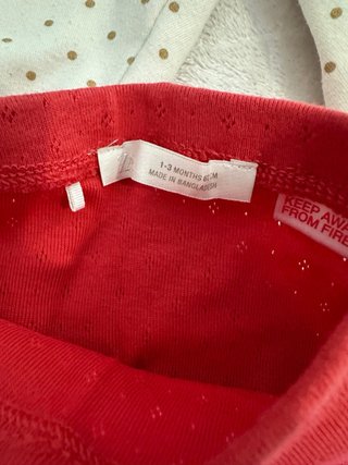 Lote 5 Pantalones Bebé Niña 1-3 Meses