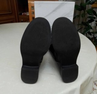 Stivali biker n.40 tacco 4cm neri