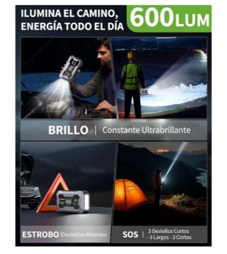 AIMAPOW A40 Arrancador Coche 9000A + Compresor