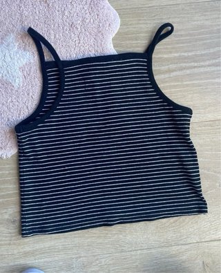 Camiseta Mango canalé rayas XS