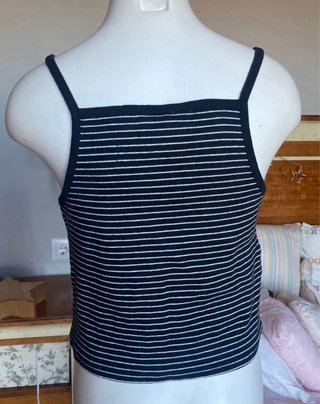 Camiseta Mango canalé rayas XS