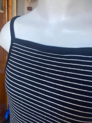 Camiseta Mango canalé rayas XS