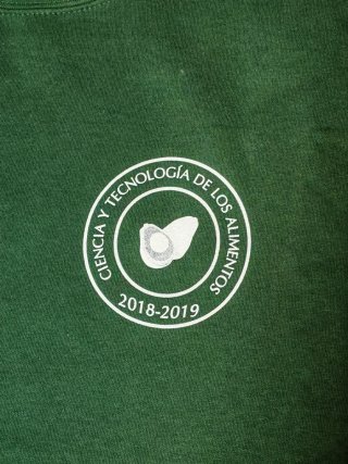 Sudadera verde con logo