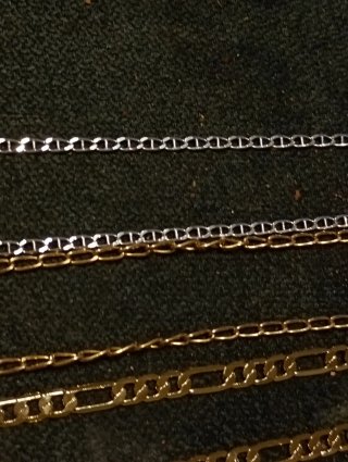 Conjunto Cadenas Oro gf14K ,Laminado de oro y 925