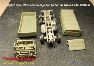 3D Design H0 - Pegaso 3050 Caja con Toldo