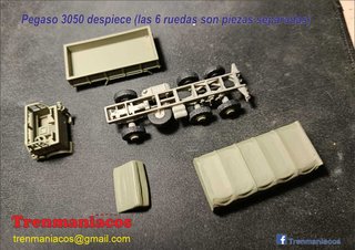 3D Design H0 - Pegaso 3050 Caja con Toldo